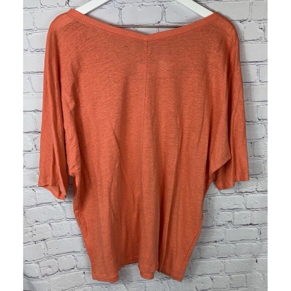NWT EILEEN FISHER Women’s Orange Linen Jersey Slouchy Tunic Top Large $138.00 - Picture 7 of 8
